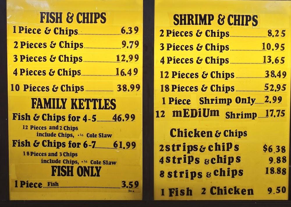 H Salt Fish & Chips Menu image 1